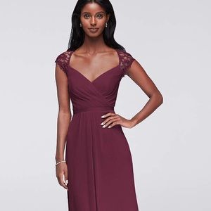 NWT Wine David’s Bridal Dress size 14 Prom/wedding